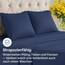 Kissenbezüge 65x65 cm Marineblau im 2er-Pack - Weiche Kopfkissenbezüge aus Mikrofaser - Atmungsaktive, pflegeleichte und knitterfreie Kissenhüllen - Maschinenwaschbar mit Hotelverschluss - Oeko-TEX