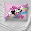 Disney Minnie Mouse Rainbow Stripe 1 Single Reversible Pillowcase - Double-Sided Kids Super Soft Bedding (Official Disney Product)