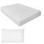 NIYS Luxury Bedding Feinste Spannbettlaken aus 100 % ägyptischer Baumwolle, 25 cm, in 15 Farben (Weiß, Kingsize-Bett + Kissenbezüge)