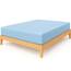 Spannbettlaken, feinste 100 % ägyptische Baumwolle, 23 cm, himmelblau, Super King