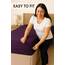 Spannbettlaken, feinste 100 % ägyptische Baumwolle, 23 cm, Purple/Aubergine, King Size