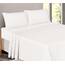 RUVANTI Bettlaken aus 100% Baumwolle für Queen-Size-Bett, knusprig, kühlendes Perkal-Bettlaken, atmungsaktiv und langlebig, Queen-Size-Bettlaken-Set, Tiefe Tasche 38,1 cm, gebrochenes Weiß, 4-teilig