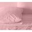 RUVANTI Bettlaken-Set aus 100% Baumwolle, atmungsaktive Perkal-Webart, 35,6 cm Tiefe Taschen, Hotelstandard, angenehm kühl, langlebig, einfarbig, California-King-Size, 4-teilig, Brautrose