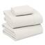 RUVANTI Bettlaken-Set aus 100% Baumwolle, atmungsaktive Perkal-Webart, 40,6 cm Tiefe Taschen, Hotelstandard, angenehm kühl, langlebig, einfarbig, Einzelbett, 3-teilig, Elfenbein