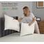 RUVANTI Bettlaken-Set aus 100% Baumwolle, atmungsaktive Perkal-Webart, 40,6 cm Tiefe Taschen, Hotelstandard, angenehm kühl, langlebig, einfarbig, Einzelbett XL, 3-teilig, Elfenbein
