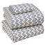 RUVANTI Bettlaken-Set aus 100% Baumwolle, atmungsaktive Perkal-Webart, 40,6 cm Tiefe Taschen, Hotelstandard, angenehm kühl, langlebig, Blumendesign, Einzelbett, 3-teilig, Chevron
