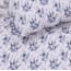 RUVANTI Bettwäsche aus 100% Baumwolle, 4-teiliges Bettwäscheset, blaues Blumenmuster, Queen-Size-Bettlaken, weicher, atmungsaktiver Stoff, Tiefe Spannbettlaken, 1 Spannbetttuch, 2 Kissenbezüge