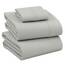 RUVANTI Bettlaken-Set aus 100 % Baumwolle, atmungsaktive Perkal-Webart, 40,6 cm tiefe Taschen, Hotelstandard, angenehm kühl, langlebig, einfarbig, Queen-Size, 4-teilig, Silber