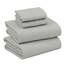 RUVANTI Bettlaken-Set aus 100 % Baumwolle, atmungsaktive Perkal-Webart, 40,6 cm tiefe Taschen, Hotelstandard, angenehm kühl, langlebig, einfarbig, Queen-Size, 4-teilig, Silber