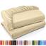 Utopia Bedding Spannbettlaken für Queen-Size, 2 Stück, weich gebürstete Mikrofaser, Tiefe Taschen, schrumpf- und lichtbeständig, pflegeleicht (Queen, Beige)