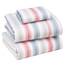 RUVANTI Bettlaken-Set aus 100% Baumwolle, atmungsaktive Perkal-Webart, 40,6 cm Tiefe Taschen, Hotelstandard, angenehm kühl, langlebig, gestreift, Einzelbett XL, 3-teilig, Zeiten