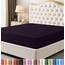 Utopia Bedding Spannbettlaken für King-Size-Betten, Tiefe Tasche, weiche Mikrofaser, schrumpf- und lichtbeständig, pflegeleicht, nur 1 Spannbetttuch (lila)
