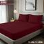 Utopia Bedding Spannbettlaken für King-Size-Betten, Tiefe Tasche, weiche Mikrofaser, schrumpf- und lichtbeständig, pflegeleicht, 1 Spannbetttuch (Rot/Burgunderrot)