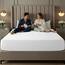 Utopia Bedding Spannbetttuch für Kingsize-Betten, extra Tiefe Taschen, Taschenhöhe 53 cm, weiche Mikrofaser, schrumpf- und farbecht, pflegeleicht, nur 1 Spannbetttuch (weiß)