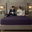 Utopia Bedding Kingsize-Spannbetttuch mit extra tiefen Taschen, passend für Matratzen bis zu 53,3 cm, schrumpf- und farbbeständig, pflegeleicht, nur 1 Spannbetttuch mit tiefen Taschen, Lila