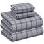 RUVANTI Flanell-Bettlaken, Queen-Size-Größe, 100 % Baumwolle, doppelt gebürstet, tiefe Taschen, 40,6 cm, Queen-Size-Bettlaken-Set, für alle Jahreszeiten, atmungsaktiv und extra weich, warm und