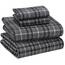 RUVANTI Flanell-Bettlaken, Queen-Size-Größe, 100% Baumwolle, doppelt gebürstet, Tiefe Taschen, 40,6 cm, Queen-Size-Bettlaken-Set, für alle Jahreszeiten, atmungsaktiv und extra weich, warm und