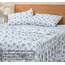 RUVANTI Bettwäsche-Set aus 100% Bio-Flanell, 4-teilig, Farbe: Crystal Noir