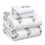 RUVANTI 100 % Baumwolle, 4-teiliges Flanell-Bettlaken für King-Size-Bett, tiefe Tasche, warm, super weich, atmungsaktiv, feuchtigkeitsableitend, inklusive Bettlaken, 2 Kissenbezüge – Blumendruck