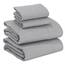 RUVANTI Bettlaken-Set, 100% Baumwolle, Flanell, Lunar Grey