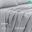 RUVANTI Bettlaken-Set, 100% Baumwolle, Flanell, Lunar Grey