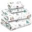 RUVANTI 100% Baumwolle, 4-teiliges Flanell-Bettlaken, King-Size-Bett, Tiefe Tasche, warm, super weich, atmungsaktiv, feuchtigkeitsableitend, Spannbetttuch, 2 Kissenbezüge – Amble