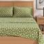 Great Bay Home Flanell-Bettwäsche-Set, volle Größe, 100% türkische Baumwolle, doppelt gebürstet, Lodge-Bedruckt, ultraweich, gemütlich, 4-teiliges Bettwäsche-Set (kleine Bäume, Olivgrün)