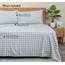 Ruvanti 4-teiliges Flanell-Bettwäsche-Set Queen Balance Karomuster Grau Tiefe Taschenwärmer Super weich – atmungsaktiv Feuchtigkeitstransport Flanell-Bettlaken-Set Queen-Size-Bett mit Bettlaken
