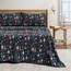 Great Bay Home Flanell-Bettwäsche-Set für Doppelbett, 100 % türkische Baumwolle, doppelt gebürstet, Weihnachtsmotiv, 3-teiliges Bettwäsche-Set, einlaufvorbehandelt, fusselfrei (Doppelbett,
