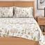 Great Bay Home Flanell-Bettwäsche-Set, Doppelbett, 100 % türkische Baumwolle, doppelt gebürstet, Lodge-bedruckt, ultraweich, gemütlich, 4-teiliges Bettwäsche-Set (New Enchanted Woods)