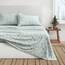 Great Bay Home Flanell-Bettwäsche-Set für Doppelbett, 100 % türkische Baumwolle, doppelt gebürstet, Winter-Bettwäsche-Set, ultraweich, gemütlich, 3-teilig, rustikales Bettwäsche-Set (Snowy Botanical)