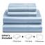 Pure Bedding Satin Sheets California King [4-teilig, Babyblau] Hotel-Luxus-Bettwäsche-Set, seidig, extra weiche Mikrofaser, knitterfrei, tiefes Spannbetttuch, Bettlaken und Kissenbezüge