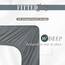 Elegant Comfort, 1-teiliges Spannbetttuch, Fadenzahl 1500, weiche Mikrofaser, Tiefe Tasche bis zu 40,6 cm, Knitter- und lichtbeständig, Doppelbett, Silber
