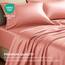 Satin Sheets King [4-teilig, Blush Pink] Hotel-Luxus-Bettwäsche-Set, seidig, extra weiches 1800 Mikrofaser, knitterfrei, farbecht, schmutzabweisend, tiefes Spannbetttuch, Bettlaken, Kissenbezüge