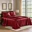 Satin Sheets California King [4-teilig, Burgunderrot] Luxuriöses seidiges Bettlaken-Set, extra weiches 1800 Mikrofaser, knitterfrei, farbecht, schmutzabweisend, tiefes Spannbetttuch, Bettlaken