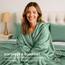 Satin Sheets King [4-teilig, Champagnergrün] Luxuriöses seidiges Hotel-Bettwäsche-Set, extra weiches 1800 Mikrofaser, knitterfrei, farbecht, schmutzabweisend, tiefes Spannbetttuch, Bettlaken