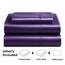 Pure Bedding Satin-Spannbettlaken, Doppelbett, 3-teilig, violett, luxuriös, schmutzabweisend – Spannbettlaken mit tiefen Taschen, Bettlaken und Kissenbezügen
