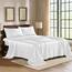 Satin Sheets California King [4-teilig, Weiß] Luxuriöses seidiges Bettlaken-Set, extra weiches 1800 Mikrofaser, knitterfrei, farbecht, schmutzabweisend – tiefes Spannbetttuch, Bettlaken, Kissenbezüge