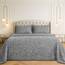 Satin Sheets California King [4-teilig, silberner Leopardenmuster] seidige Bettlaken, extra weiches 1800 Mikrofaser, knitterfrei, farbecht, schmutzabweisend – tiefes Spannbetttuch, Bettlaken