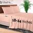 Elegant Comfort Luxus-Bettwäsche-Set, 4-teilig, 1500, hochwertige Mikrofaser, Rundumgummi, 45,7 - 61 cm tiefes Spannbetttuch, extra tiefe Bettlaken, Queensize, Blush Pink