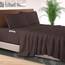 Elegant Comfort 4-teiliges Bettwäsche-Set, luxuriöse Bettwäsche aus 1500 Premium-Mikrofaser, Hotelqualität, rundum elastisch, 45,7 - 61 cm tiefes Spannbetttuch, extra tiefe Bettlaken, Kingsize, Braun
