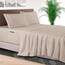 Elegant Comfort 4-teiliges Bettlaken-Set, luxuriöse Bettwäsche, 1500, hochwertige Mikrofaser, Rundumgummi, 45,7-61 cm tiefes Spannbetttuch, extra Tiefe Bettlaken, Twin/Twin XL, cremebeige