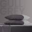 SLEEP ZONE Gestreiftes kühlendes Queen-Bettwäsche-Set – Spannbettlaken und Kissenbezüge-Sets 4-teilig – superweiches gestreiftes Bettlaken, pflegeleicht, Tiefe Tasche (Gull Grey, Queensize)