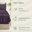 Hearth & Harbor 6 Piece Bed Sheet Set Extra Deep Pocket, Fits Mattress from 18-24 inces Depth, Queen, Eggplant