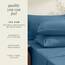 Hearth & Harbor 6 Piece Bed Sheet Set Extra Deep Pocket, Fits Mattress from 18-24 inces Depth, Full, Blue Heaven