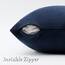 GIGIZAZA Dekorativer Couch-Kissenbezug, Set mit 2 Sofakissen, 45,7 x 45,7 cm, blau, quadratisch, Bauernhaus-Samt-Wurfkissen