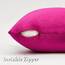 Gigizaza, dekorative Kissenbezüge, Samt, für Sofa, Couch, 2 Stück, 50 x 50 cm, pink (Hot Pink)