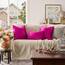 Gigizaza, dekorative Kissenbezüge, Samt, für Sofa, Couch, 2 Stück, 50 x 50 cm, pink (Hot Pink)