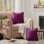 GIGIZAZA Decor Throw Couch Pillow Covers,Set of 2 Sofa Cushion Covers,Purple Pillow Covers,Velvet Pillow Cases 61 x 61 cm