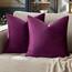 GIGIZAZA Decor Throw Couch Pillow Covers,Set of 2 Sofa Cushion Covers,Purple Pillow Covers,Velvet Pillow Cases 61 x 61 cm